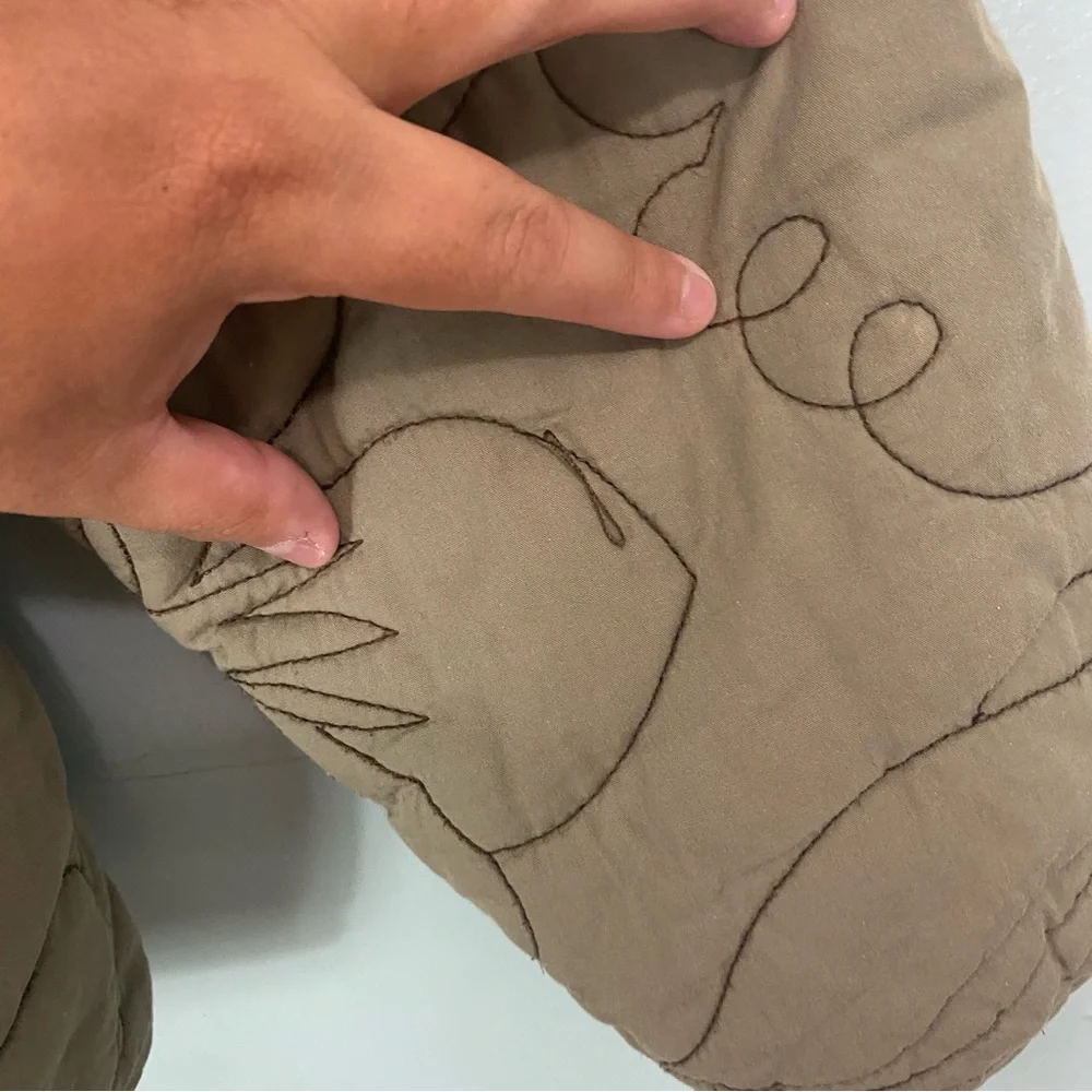 Free People Zazu Reversible Jacket Quilted Floral‎ Green XS FLAWED FLAWED